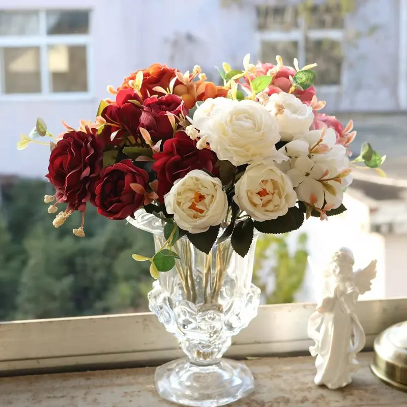 artificial peonies in vase artificial peonies in vase
